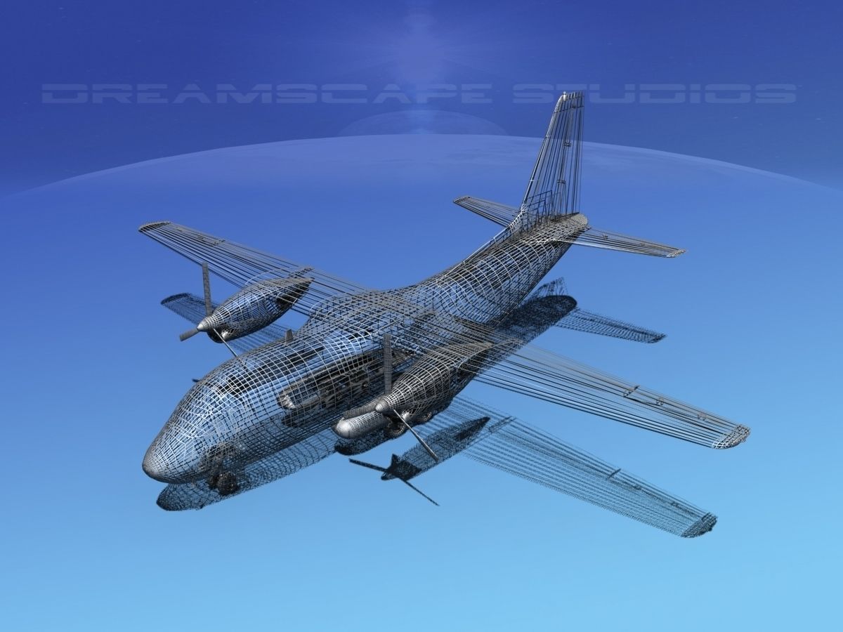 Alenia C-27A Unmarked Camo 3D model_13