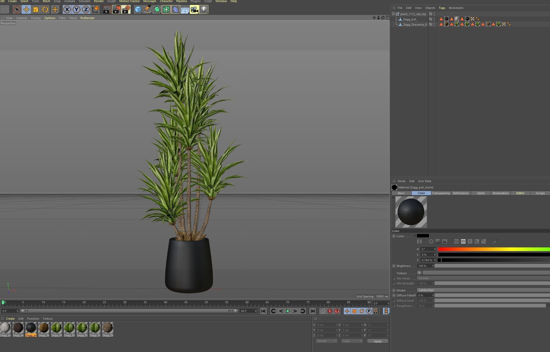 Plants collection 1112 3D model_7