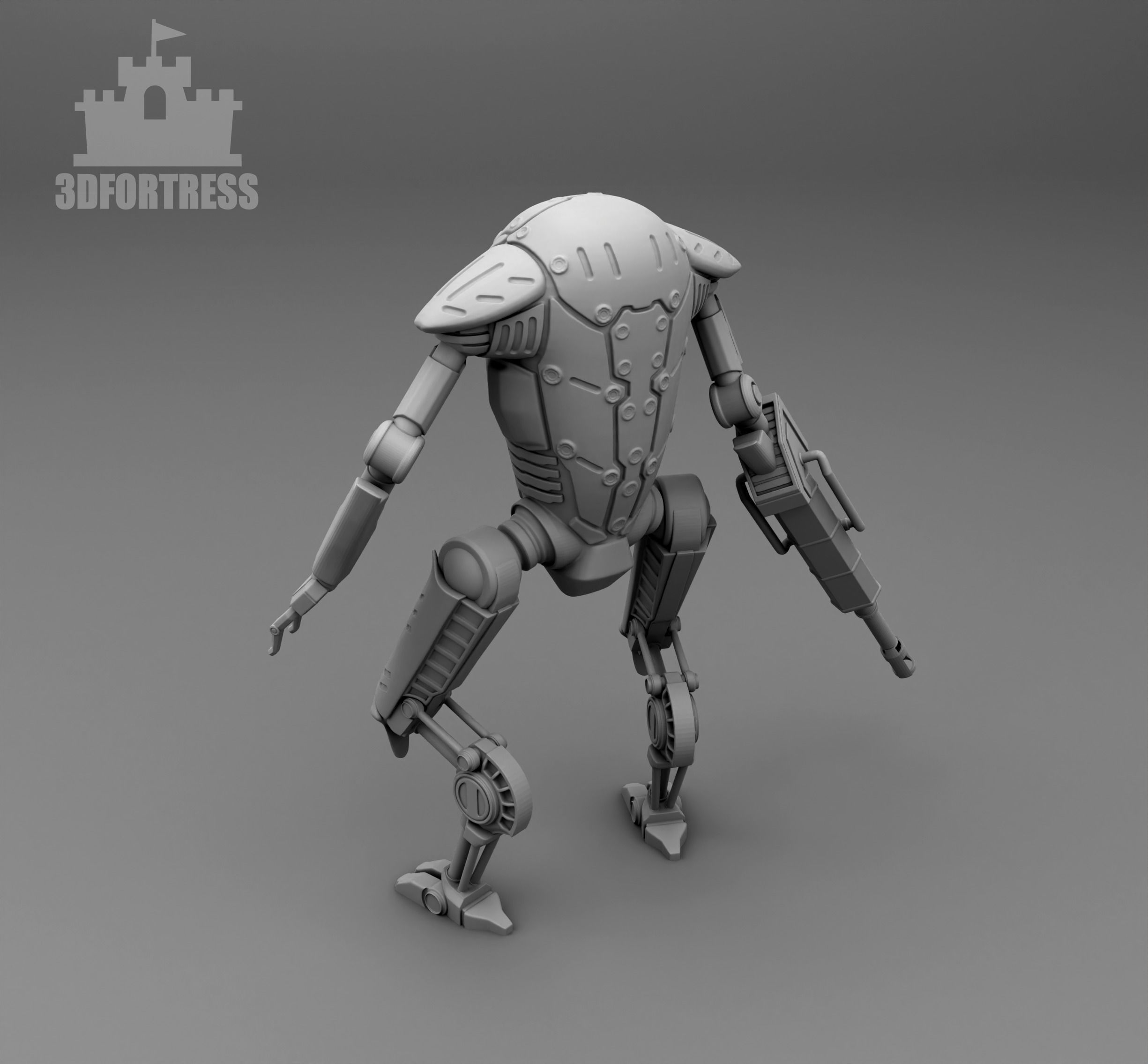  Robot T-1 3D print model_3