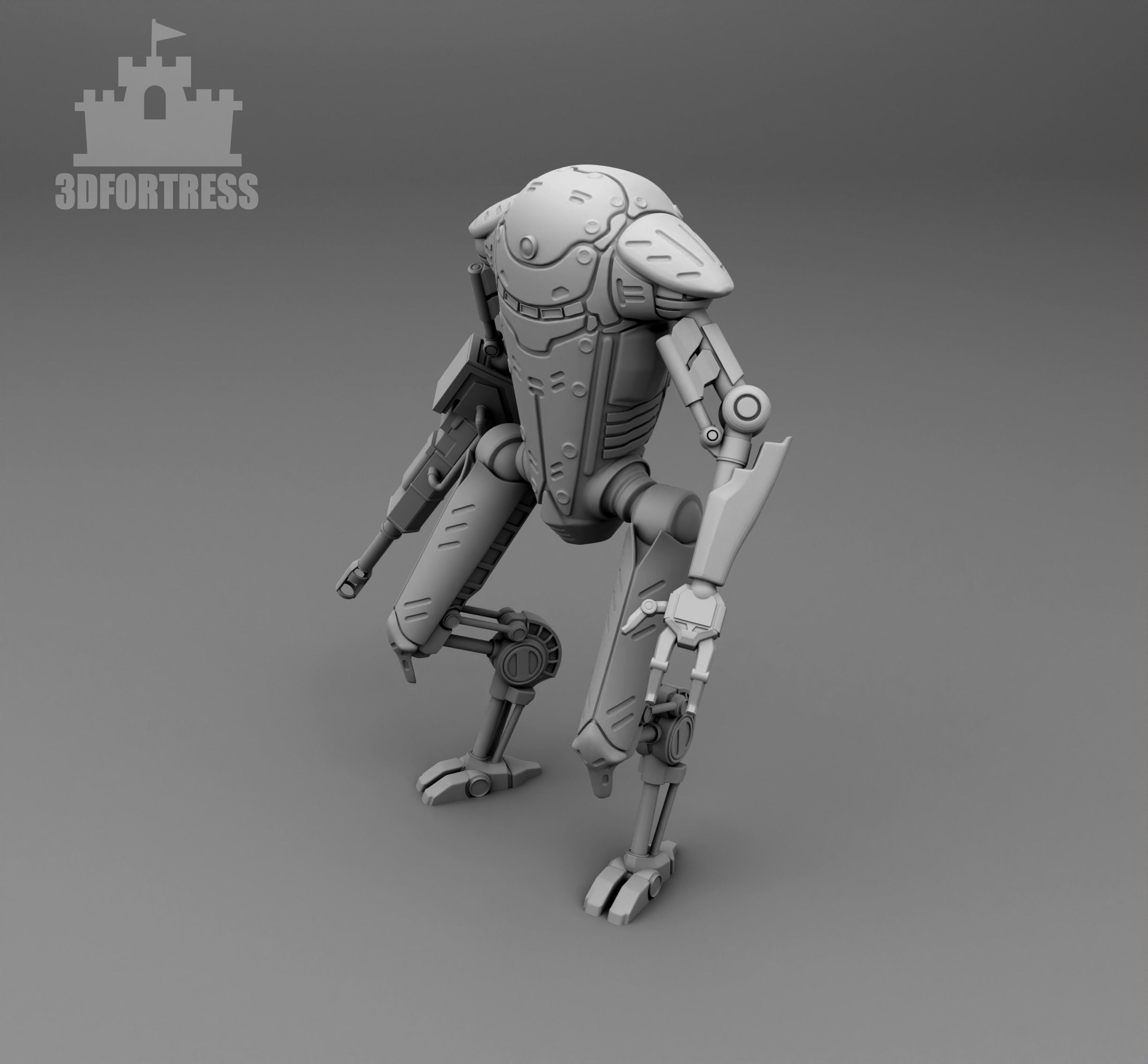  Robot T-1 3D print model_1