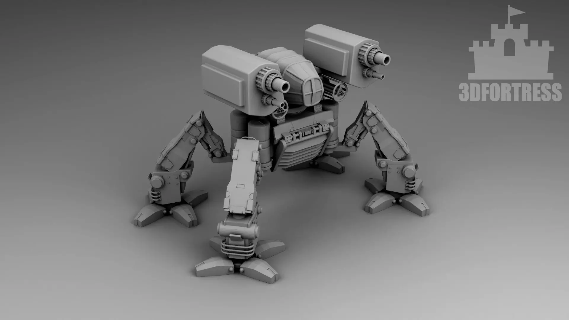  Robot Turret 3D print model_0