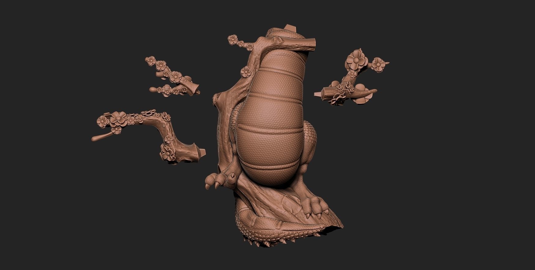 Fan Art - Samurai Spawn - Statue 3D print model_9