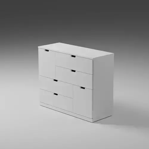 IKEA Nordli Chest of 6 Drawers Abstract