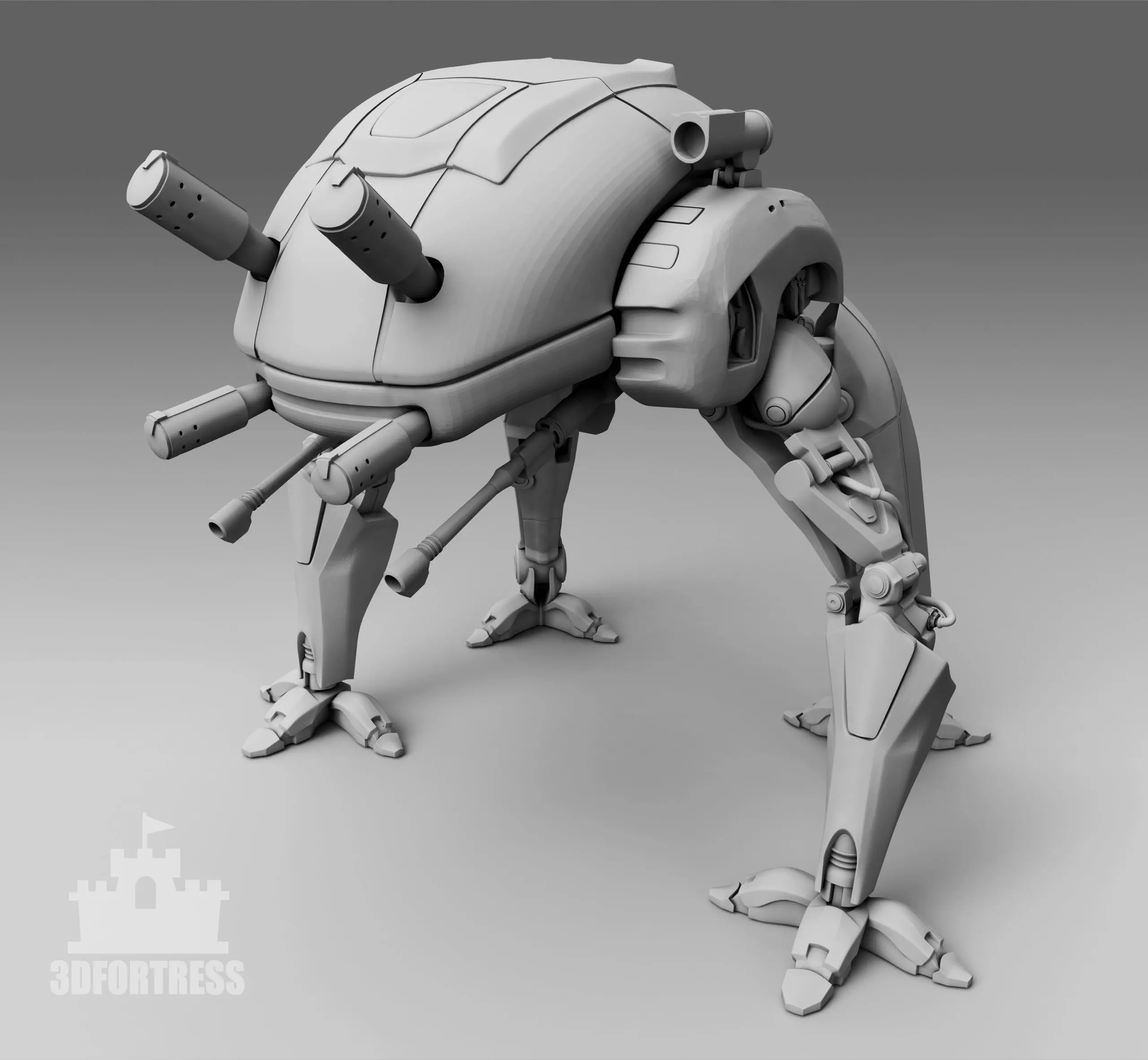  Security robot 3D print model_0