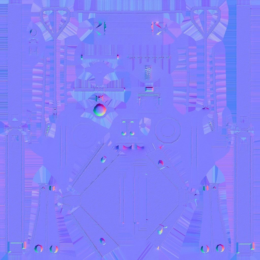 Pallet jack Low-poly 3D model_7