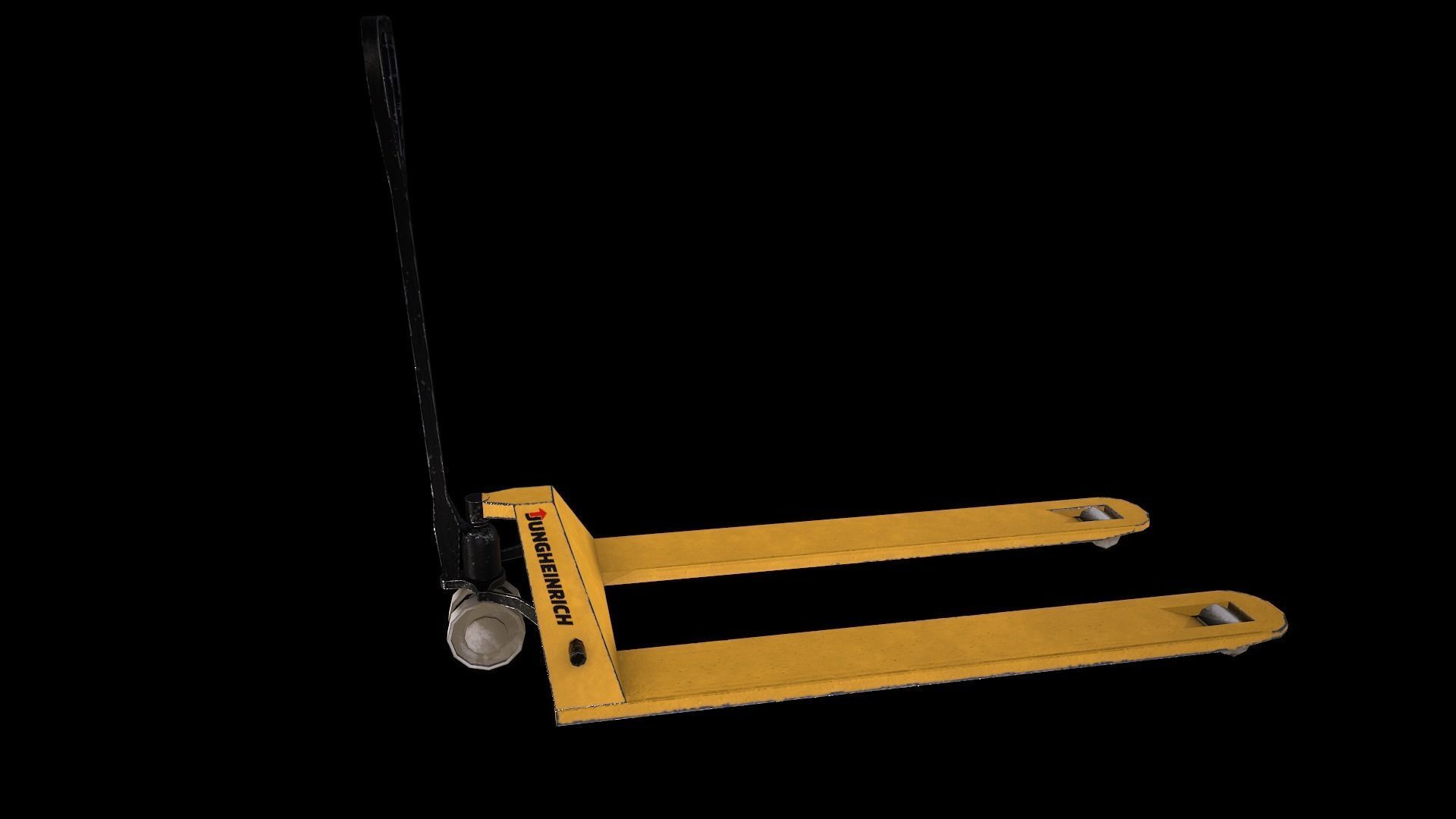 Pallet jack Low-poly 3D model_2