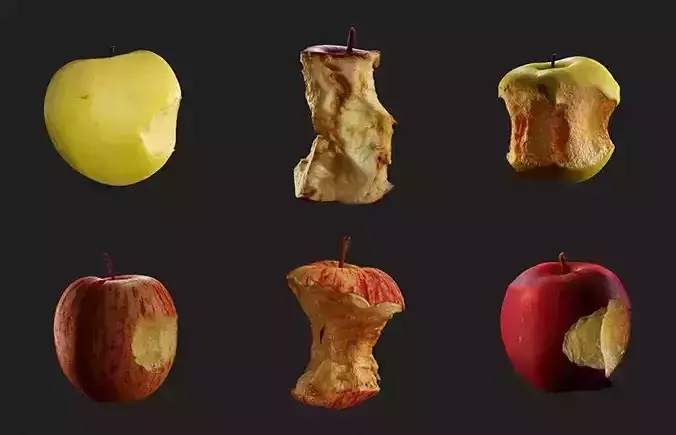 Bitten apples
