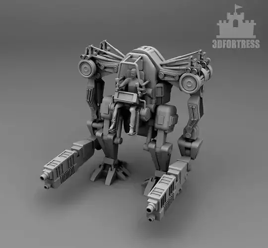 Manned robot 3D print model