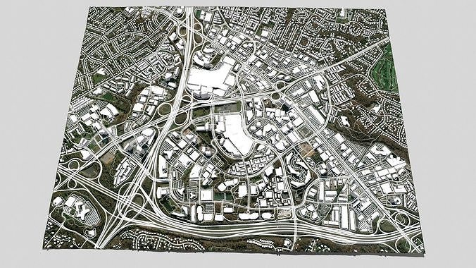 Cityscape Tysons Virginia United States 3D model 2