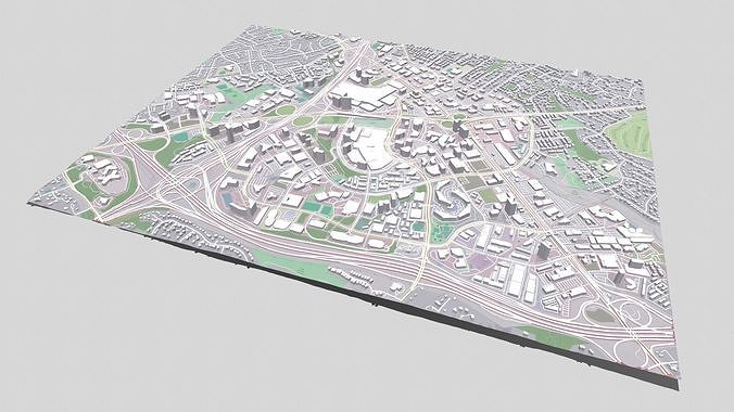 Cityscape Tysons Virginia United States 3D model 3