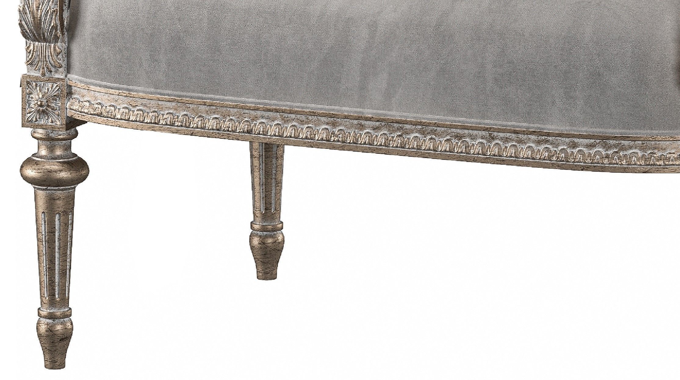 chairish bench and pouf 6958 3D model_8