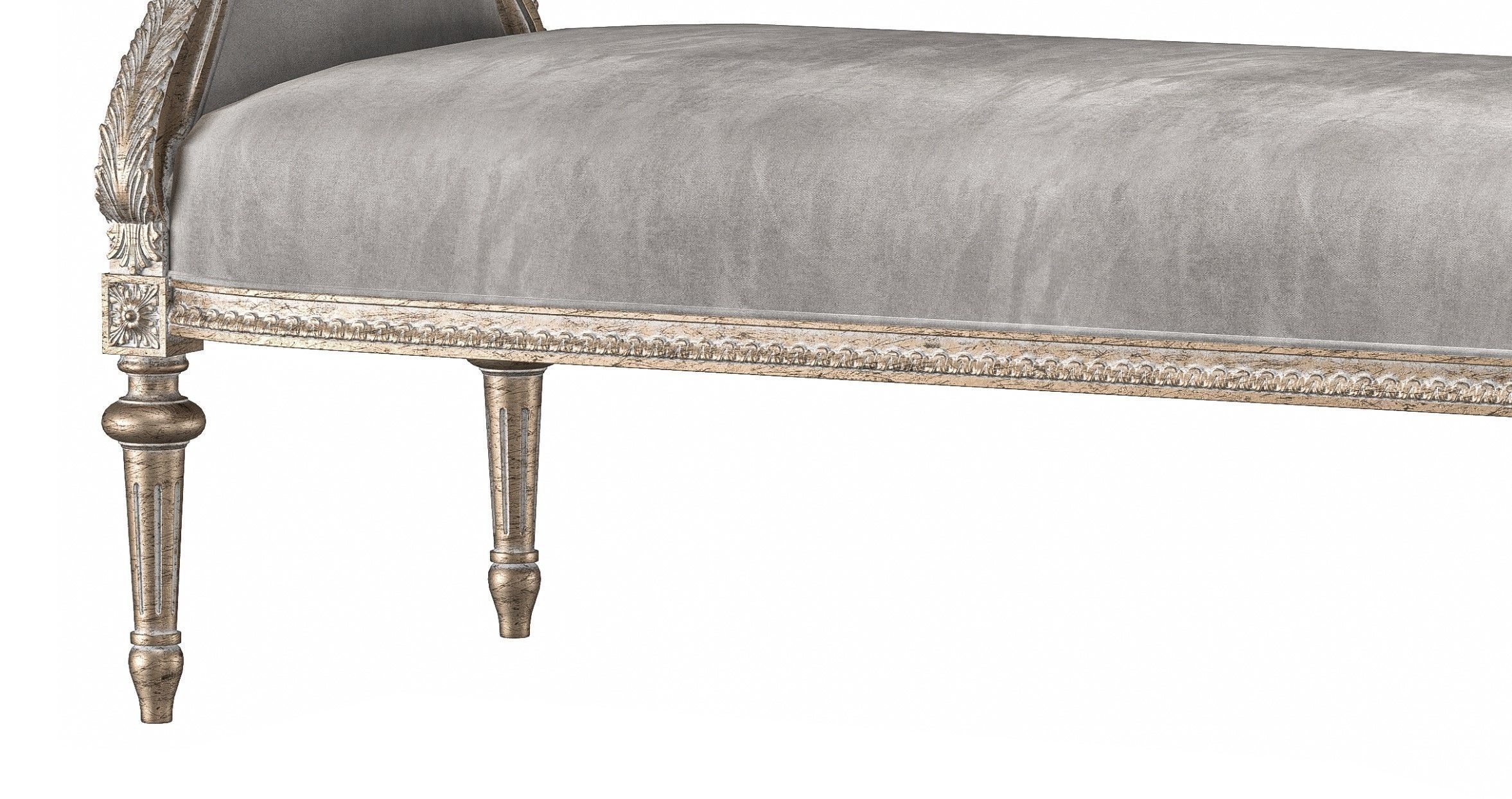 chairish bench and pouf 6958 3D model_6