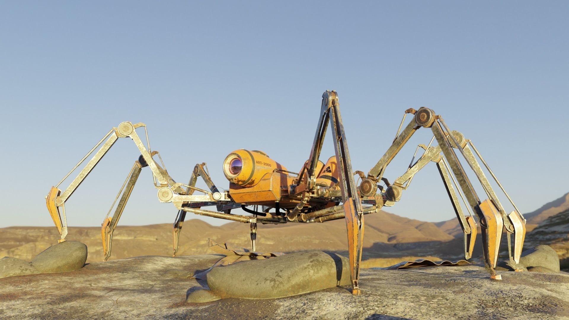 Robot spy 3D print model_7