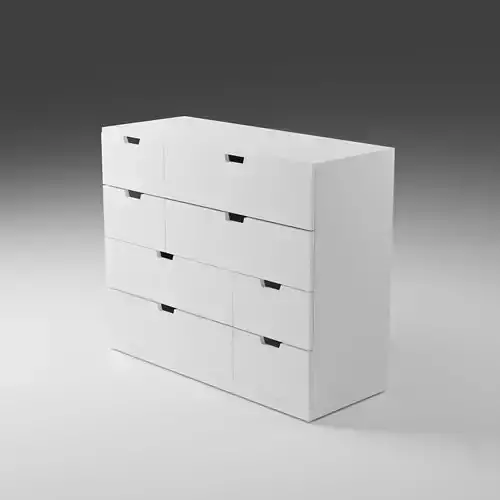 IKEA Nordli Chest of 8 Drawers Abstract