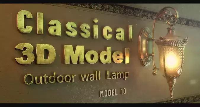 CLASSICAL OUTDOOR WALL LAMP -Model 10-