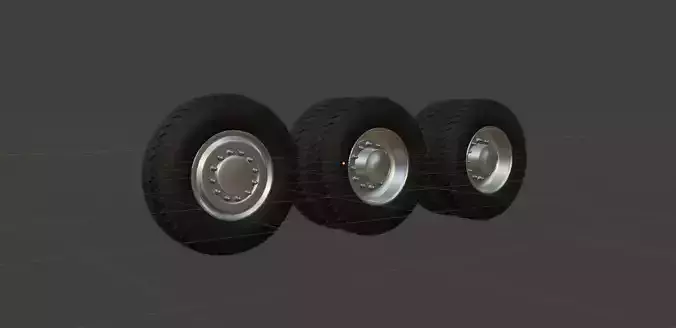 Set of truck tires with modifiers