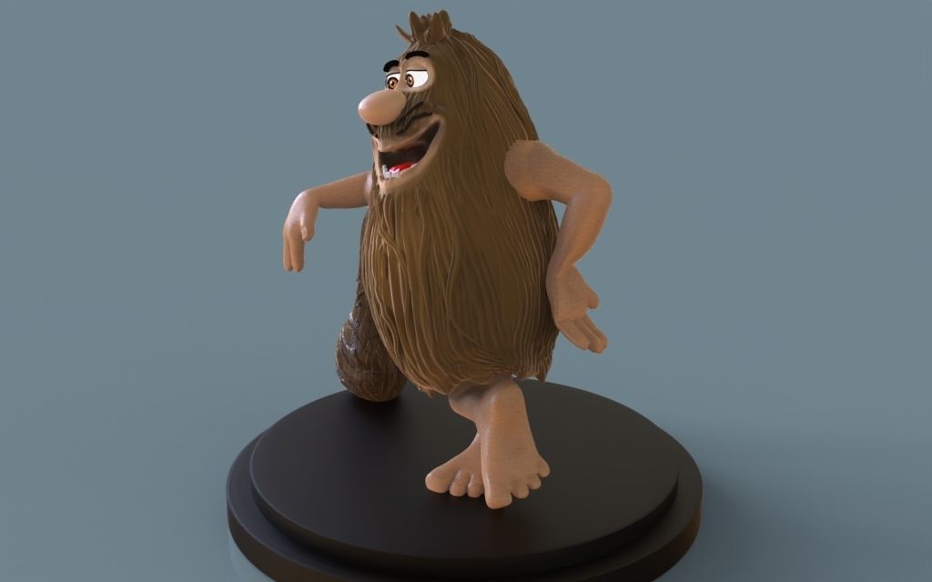 Captain Caveman 3D print model_3