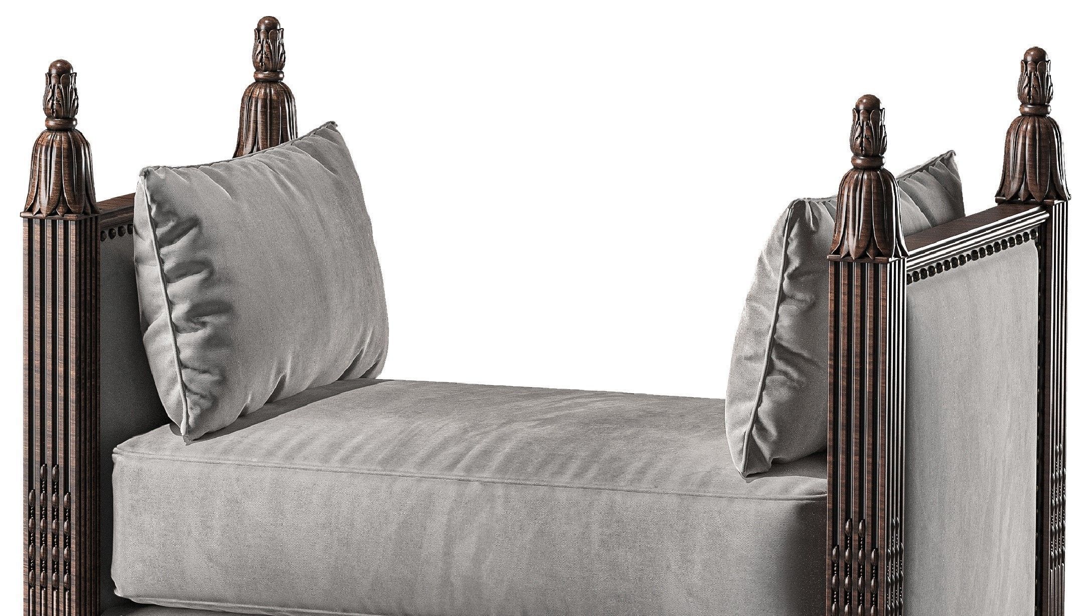 ebanista villandry bench and pouf 3D model_5