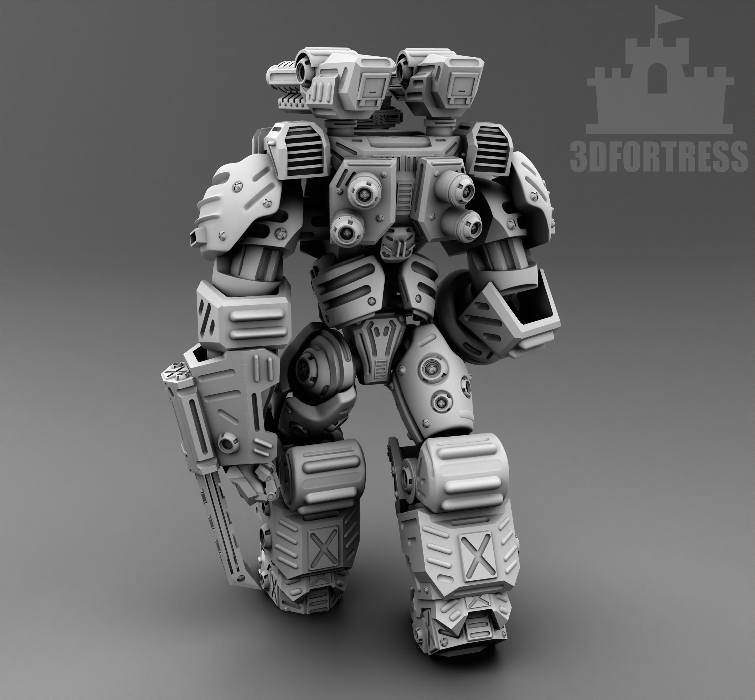  Drilling robot 3D print model_2