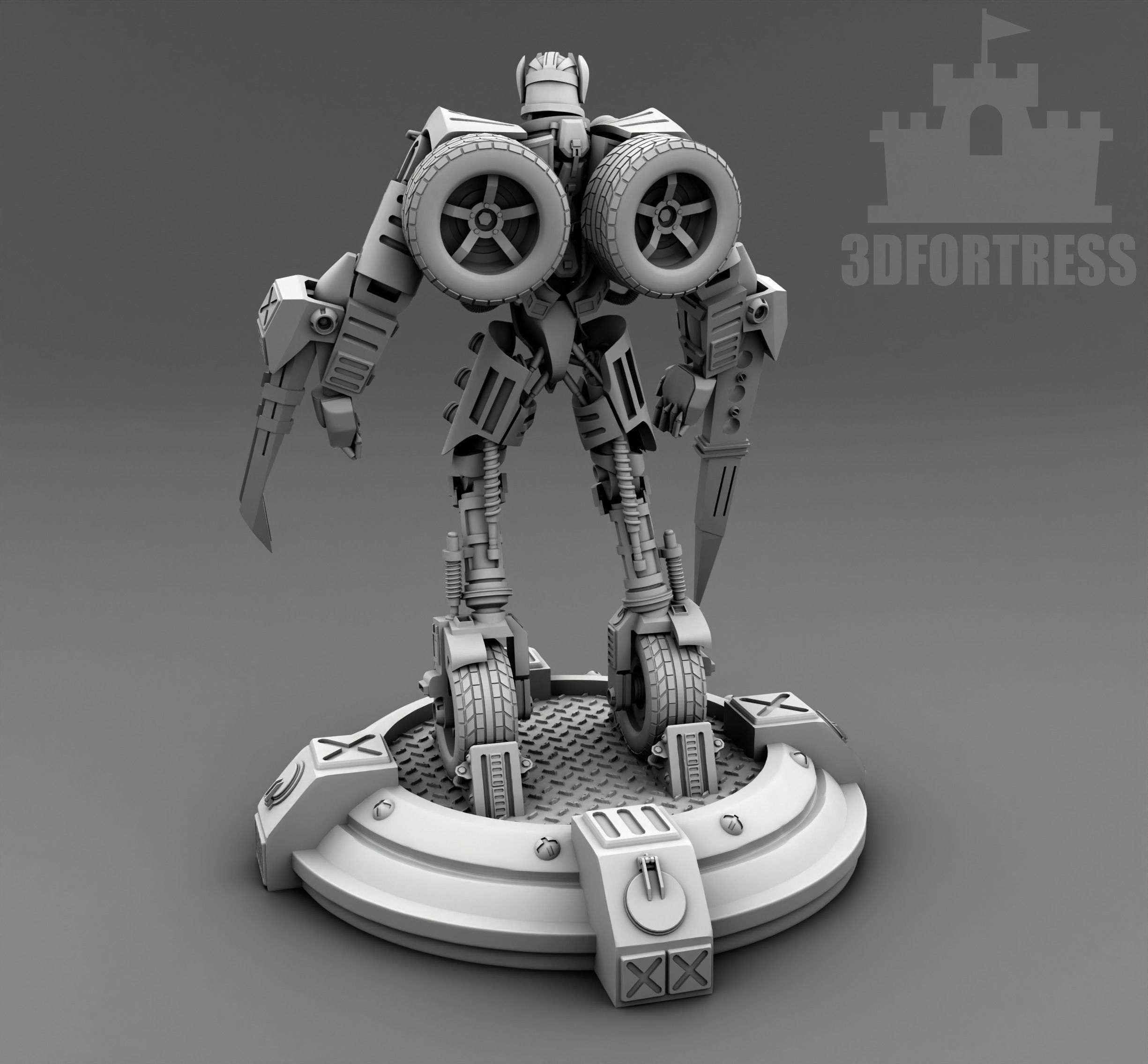  The Berserker robot 3D print model_2