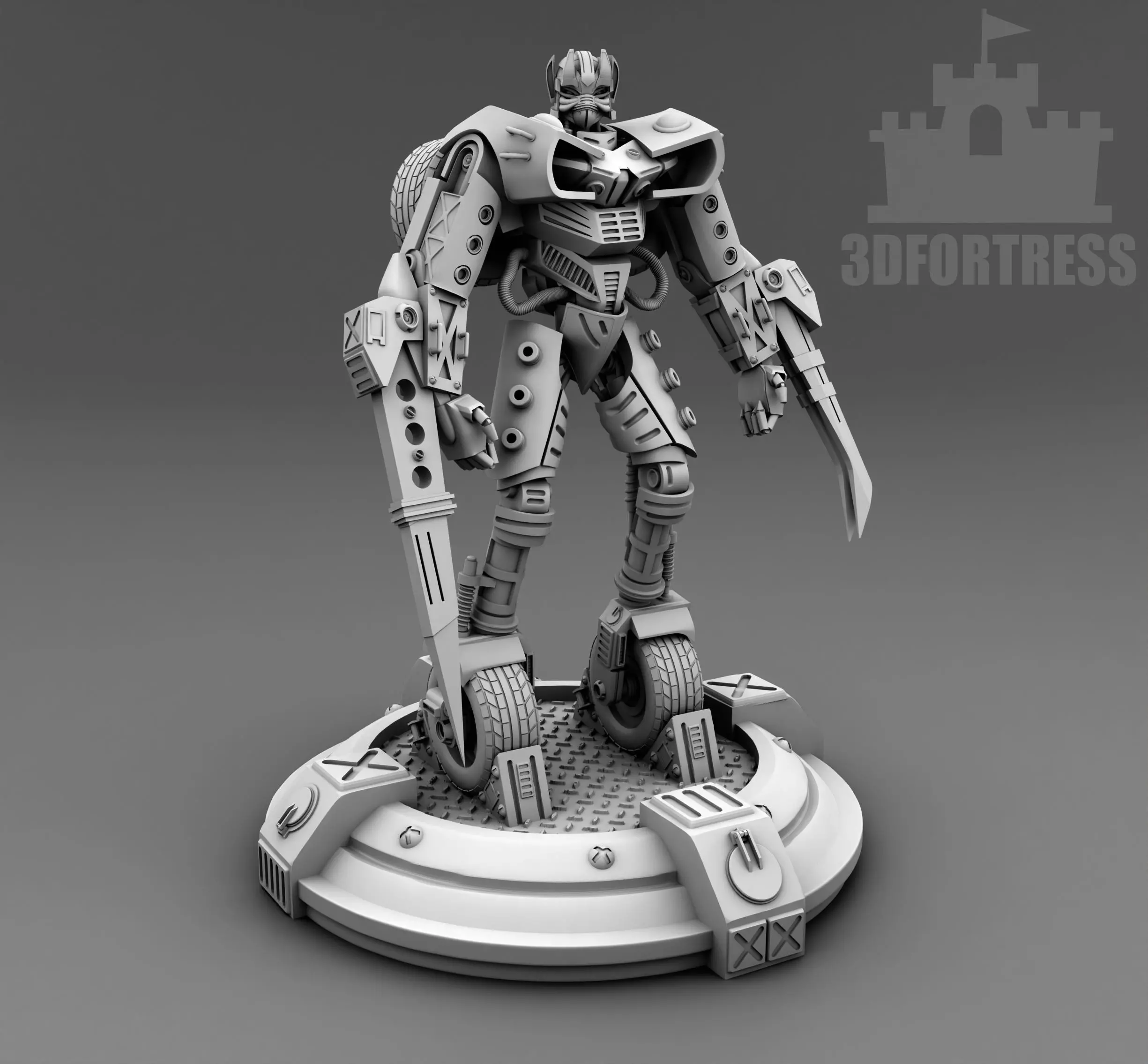  The Berserker robot 3D print model_0