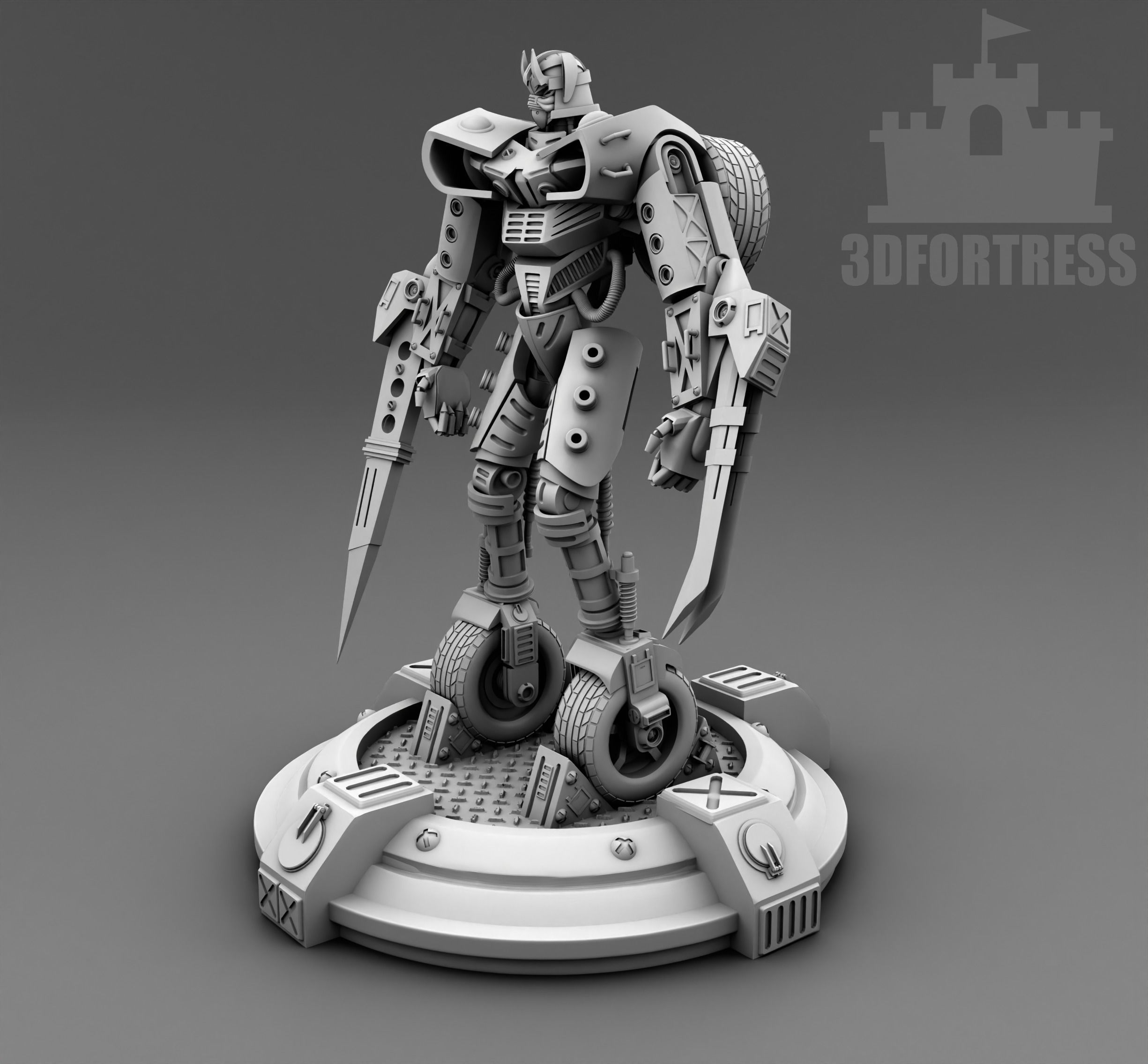  The Berserker robot 3D print model_1