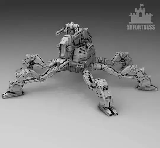  A robot with six legs 3D print model
