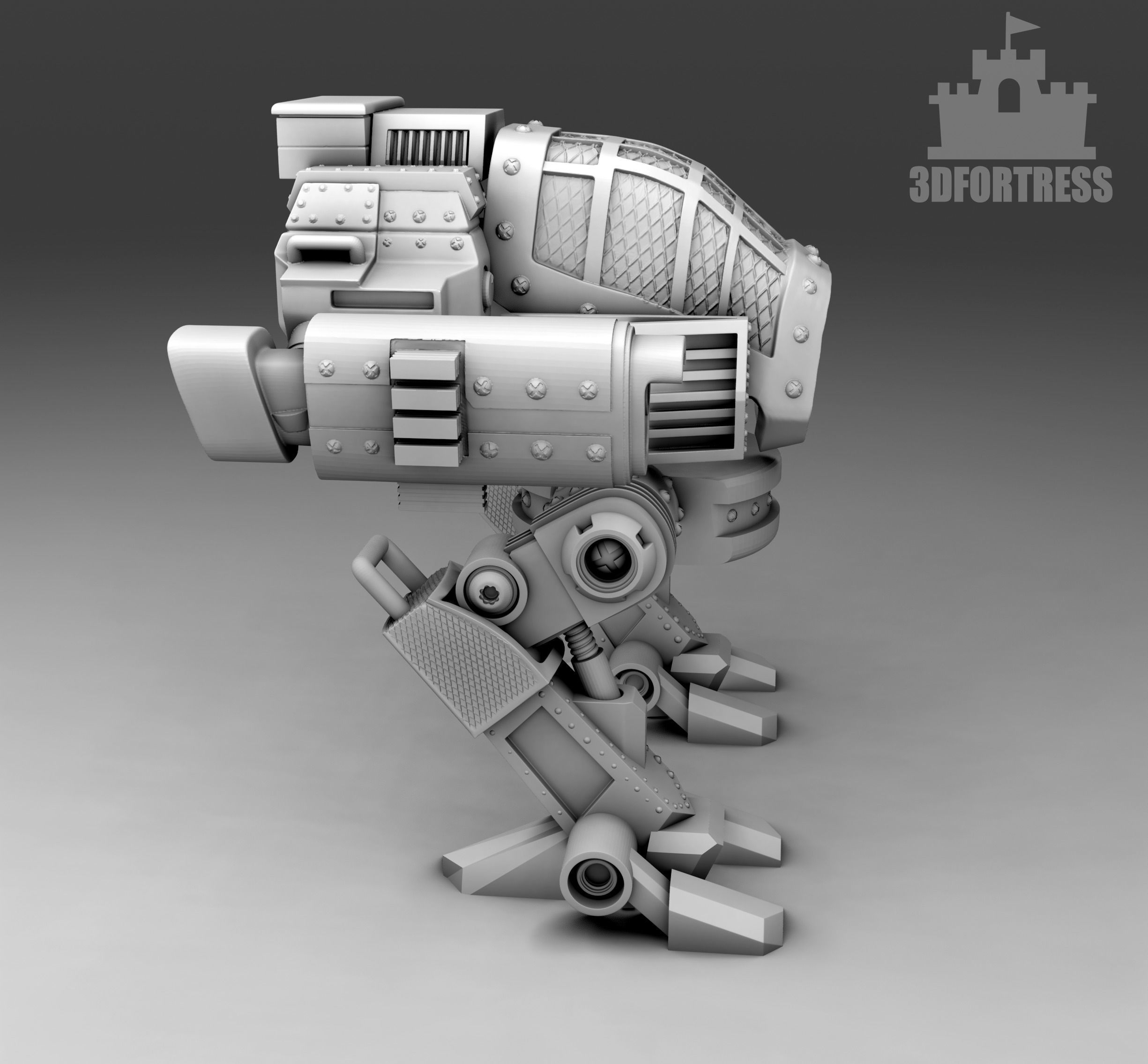 A robot with a cabin 3D print model_1