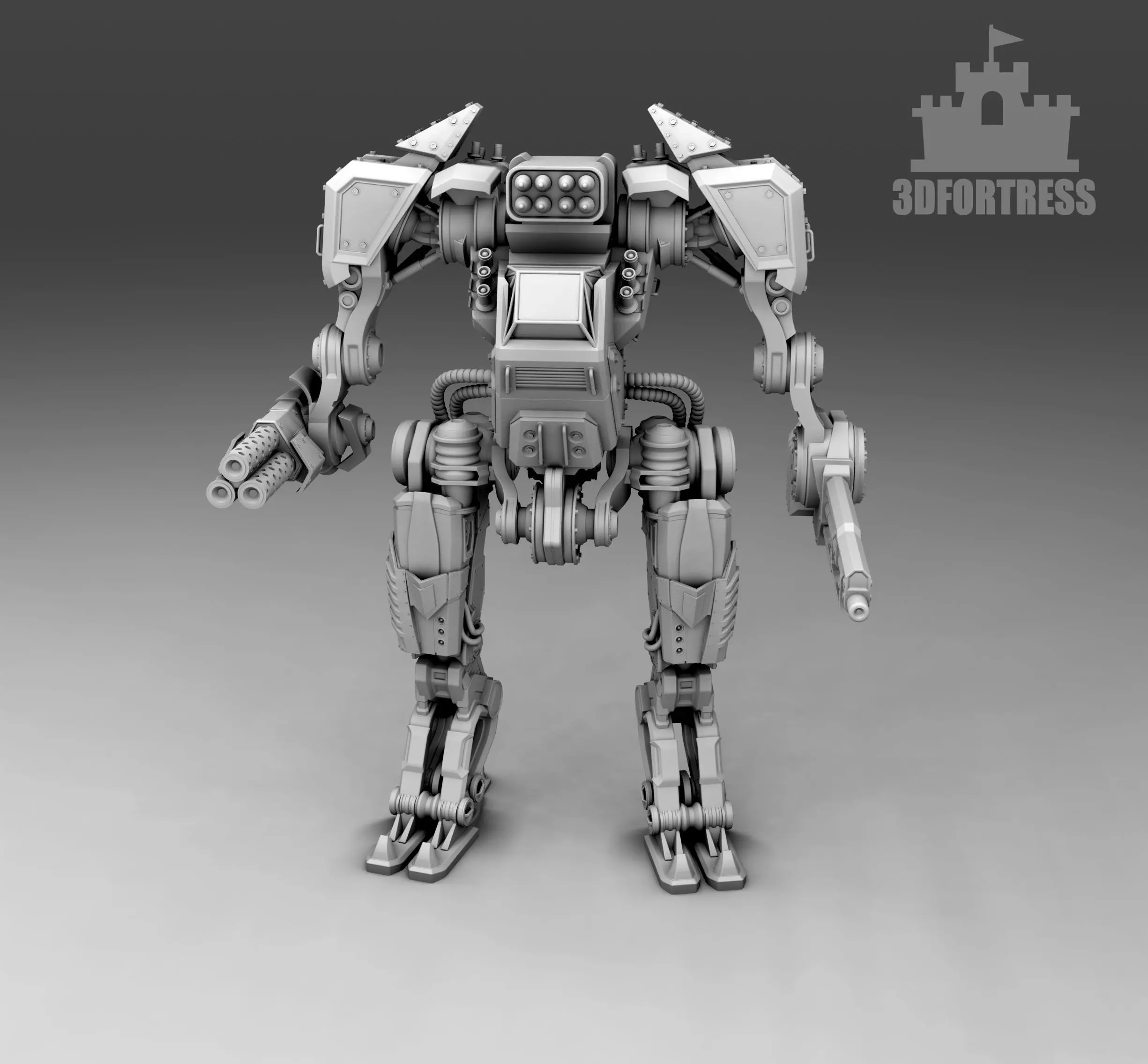 The killer robot 3D print model_0