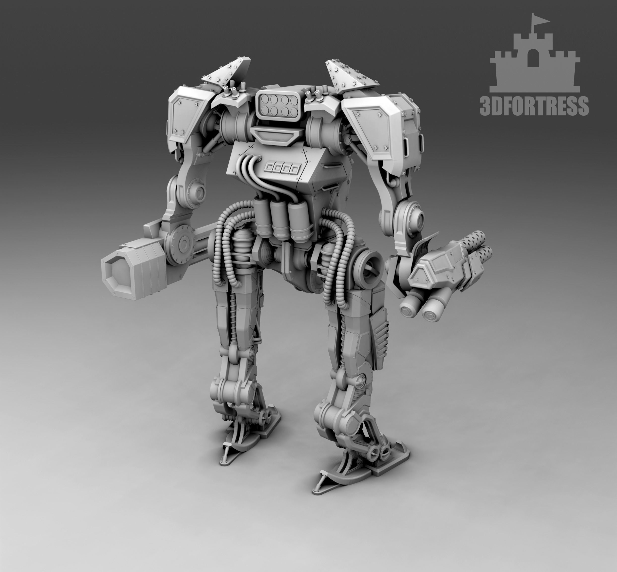 The killer robot 3D print model_1
