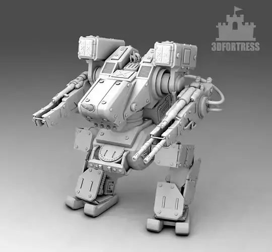 A robot with cluster shells 3D print model