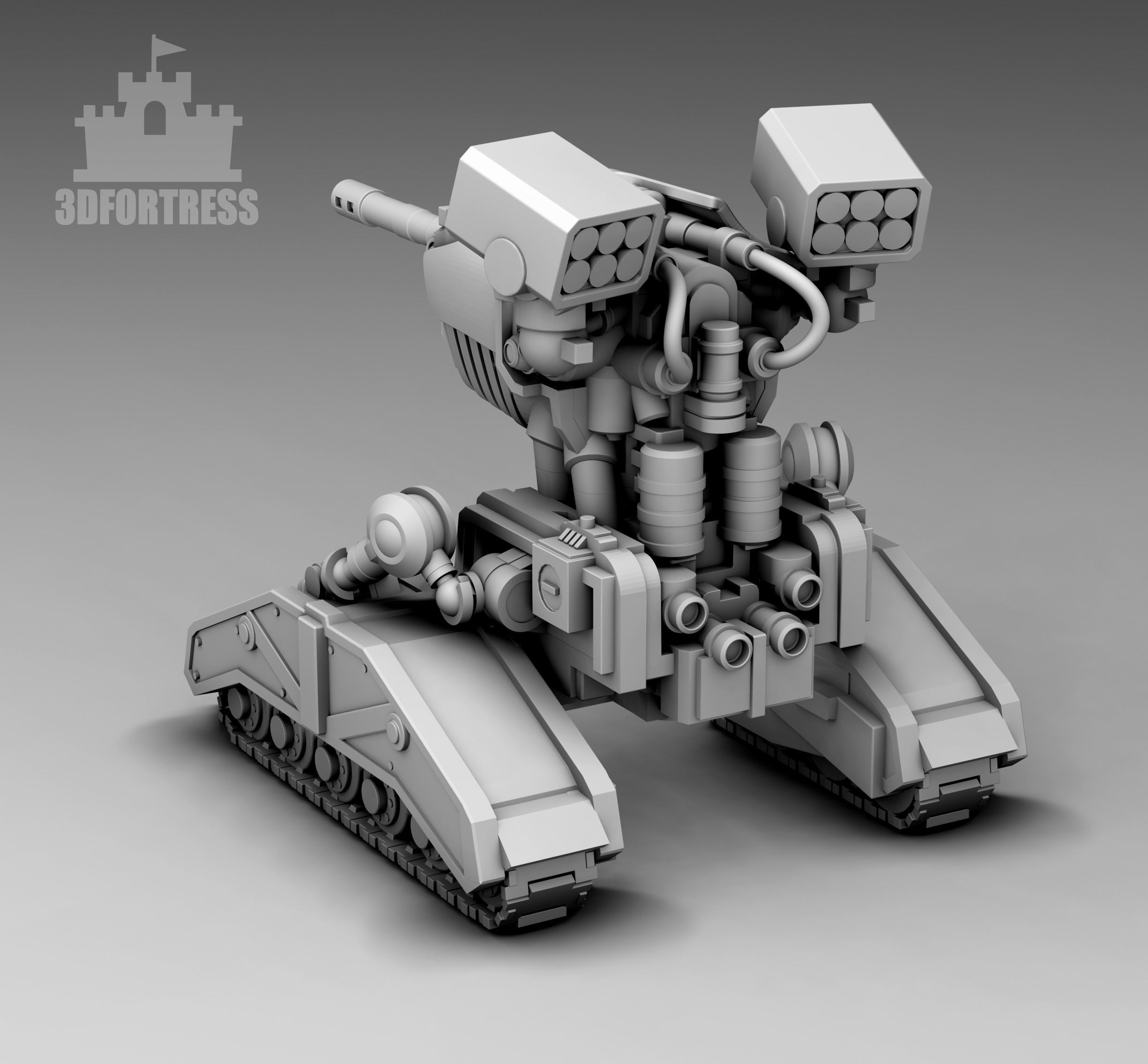 Crawler Robot 3D print model_1