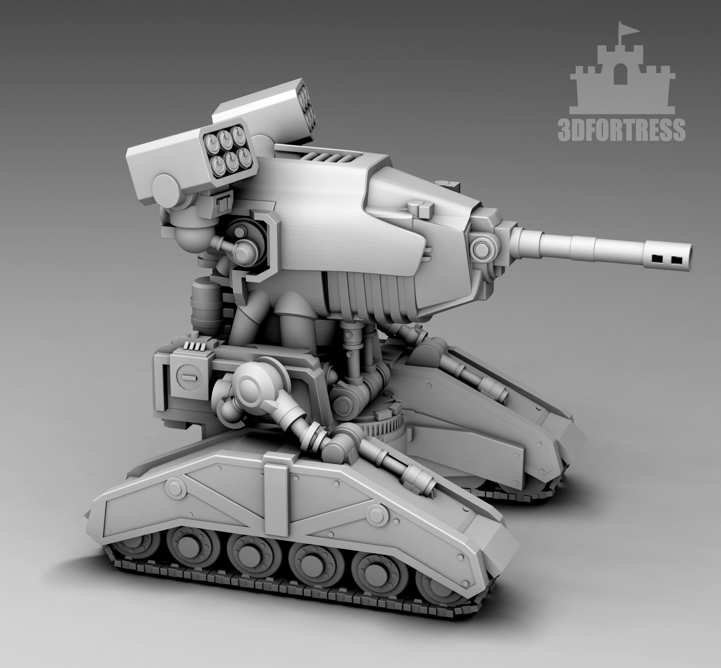 Crawler Robot 3D print model_2