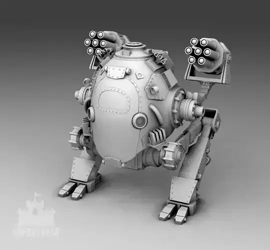  Round Robot 3D print model