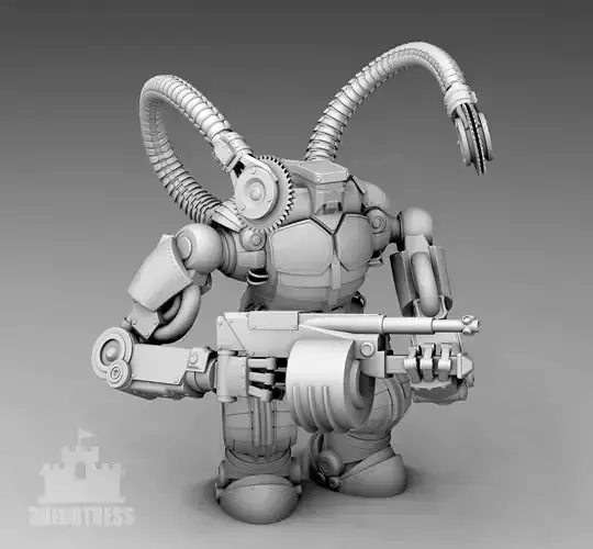  A robot with a tommigan 3D print model