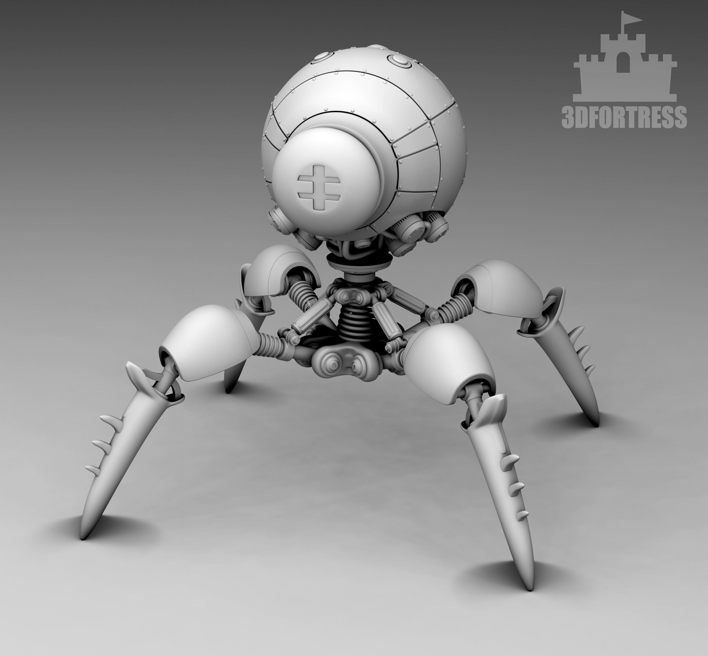Spherical robot 3D print model_1