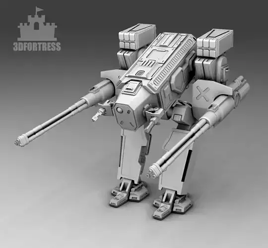  A robot with long trunks 3D print model