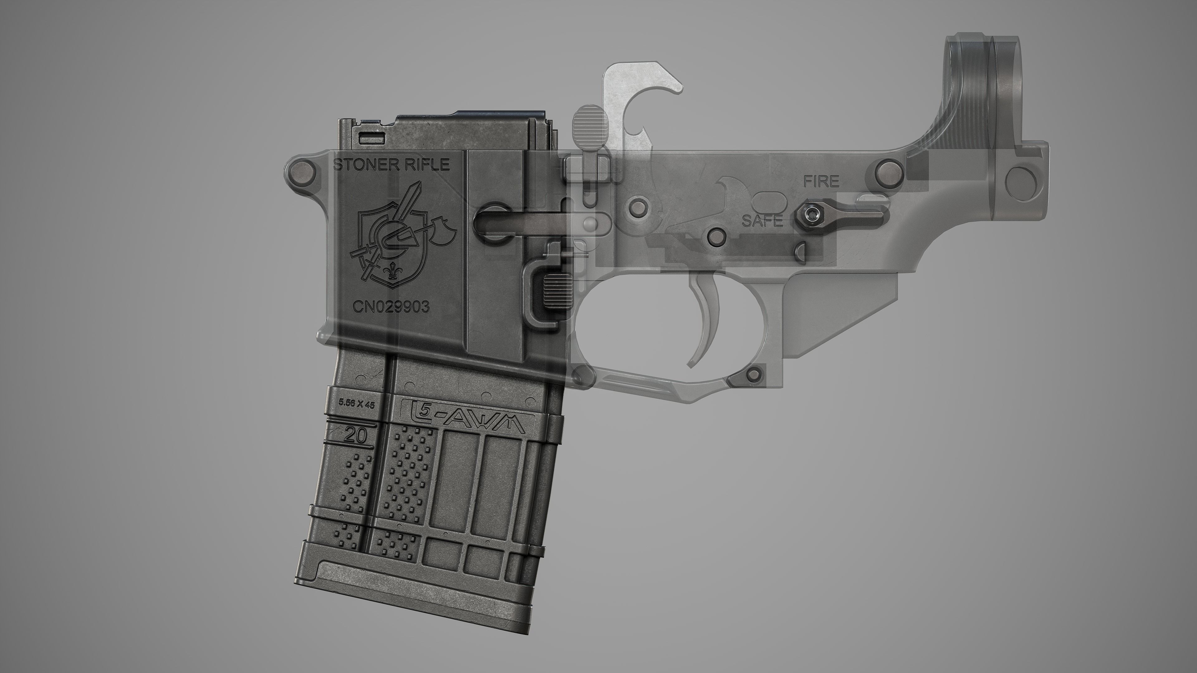 L5AWM - Replica Low-poly 3D model_26