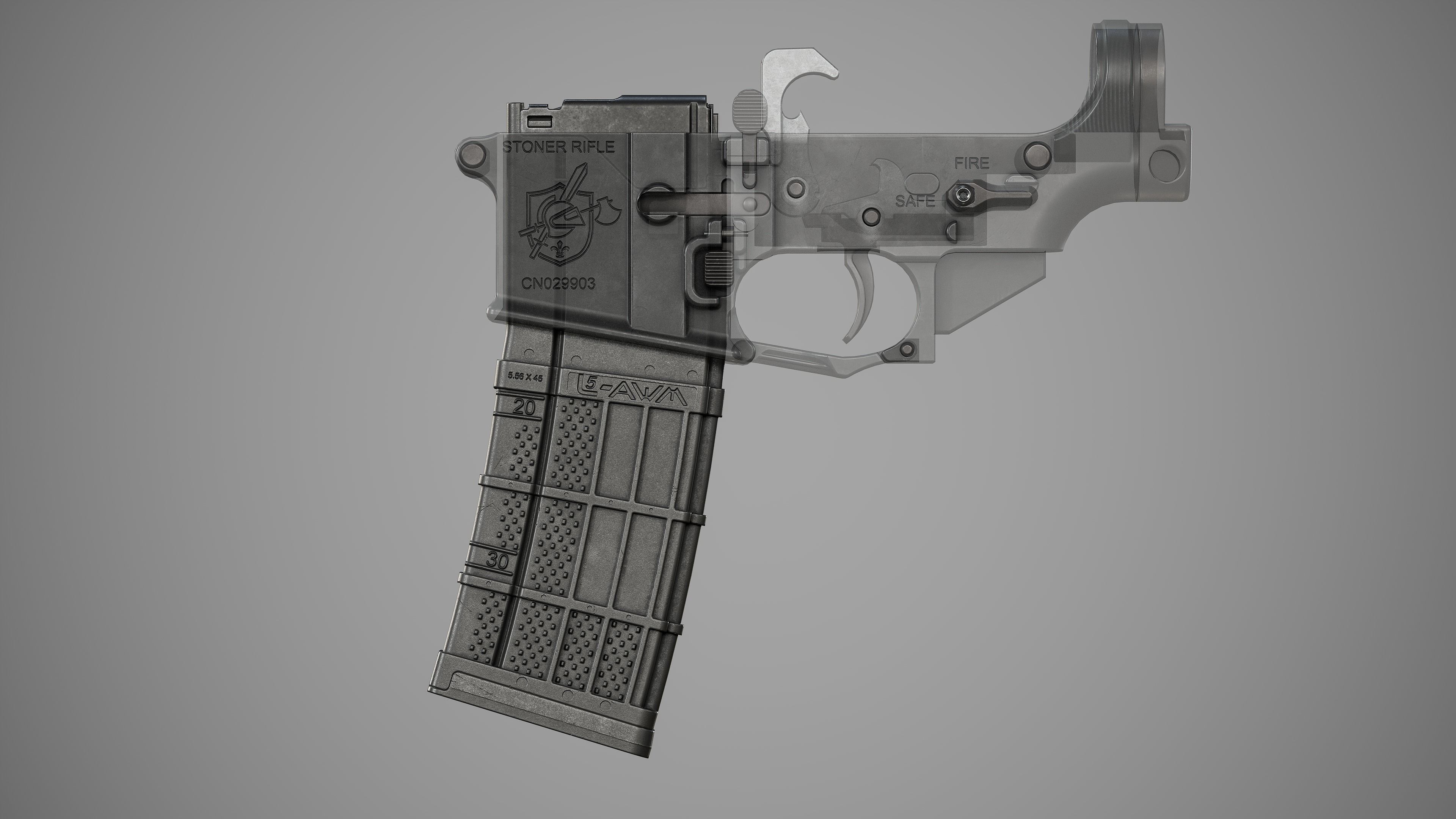 L5AWM - Replica Low-poly 3D model_25