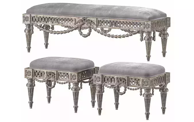 roberto louis antik pouf art 156