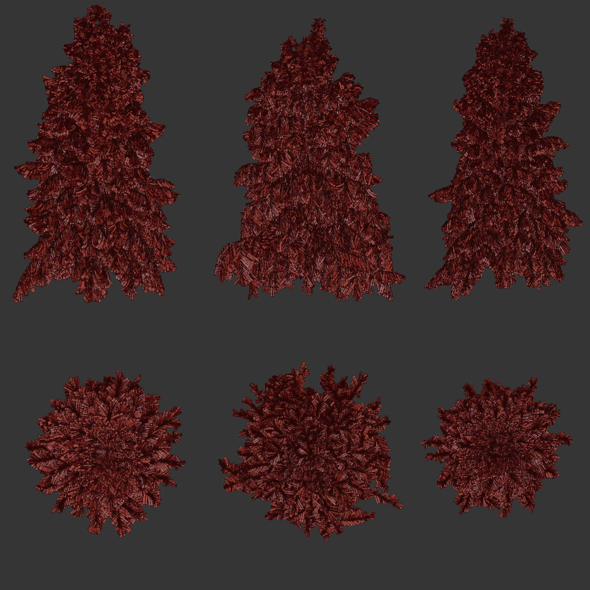 West Himalayan Spruce Trees Collection vol 47 3D model_7