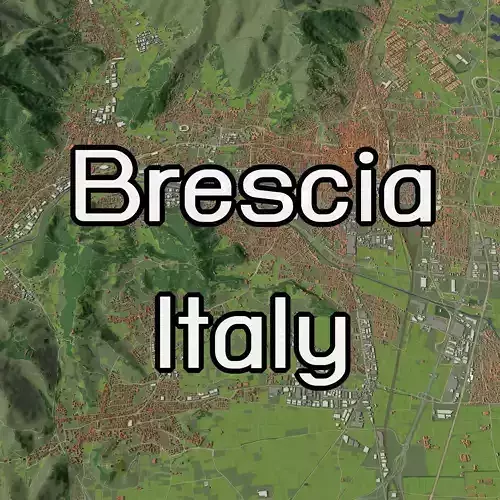 Brescia Italy - city and urban 3D model