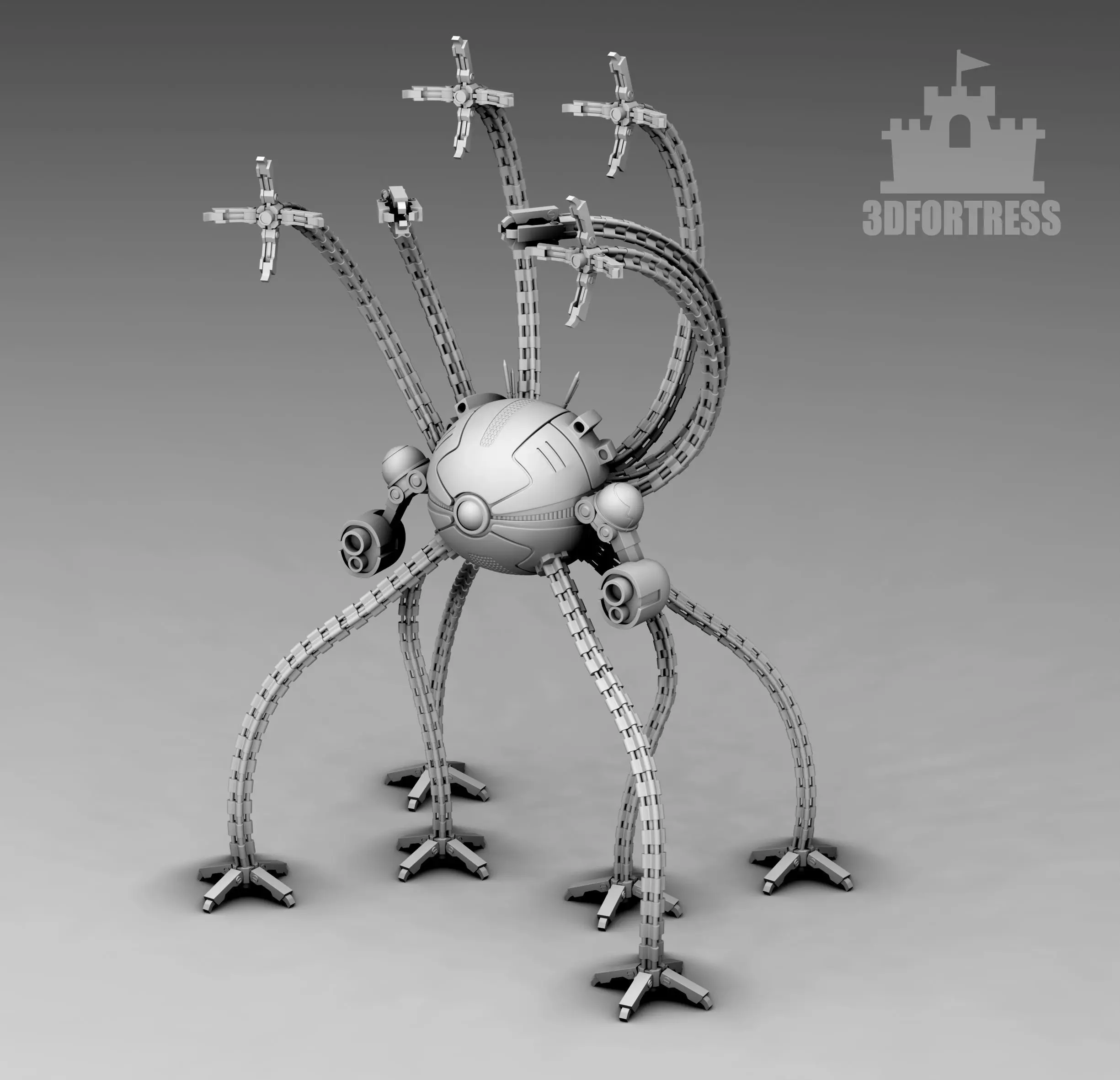  The Octopus robot 3D print model_0