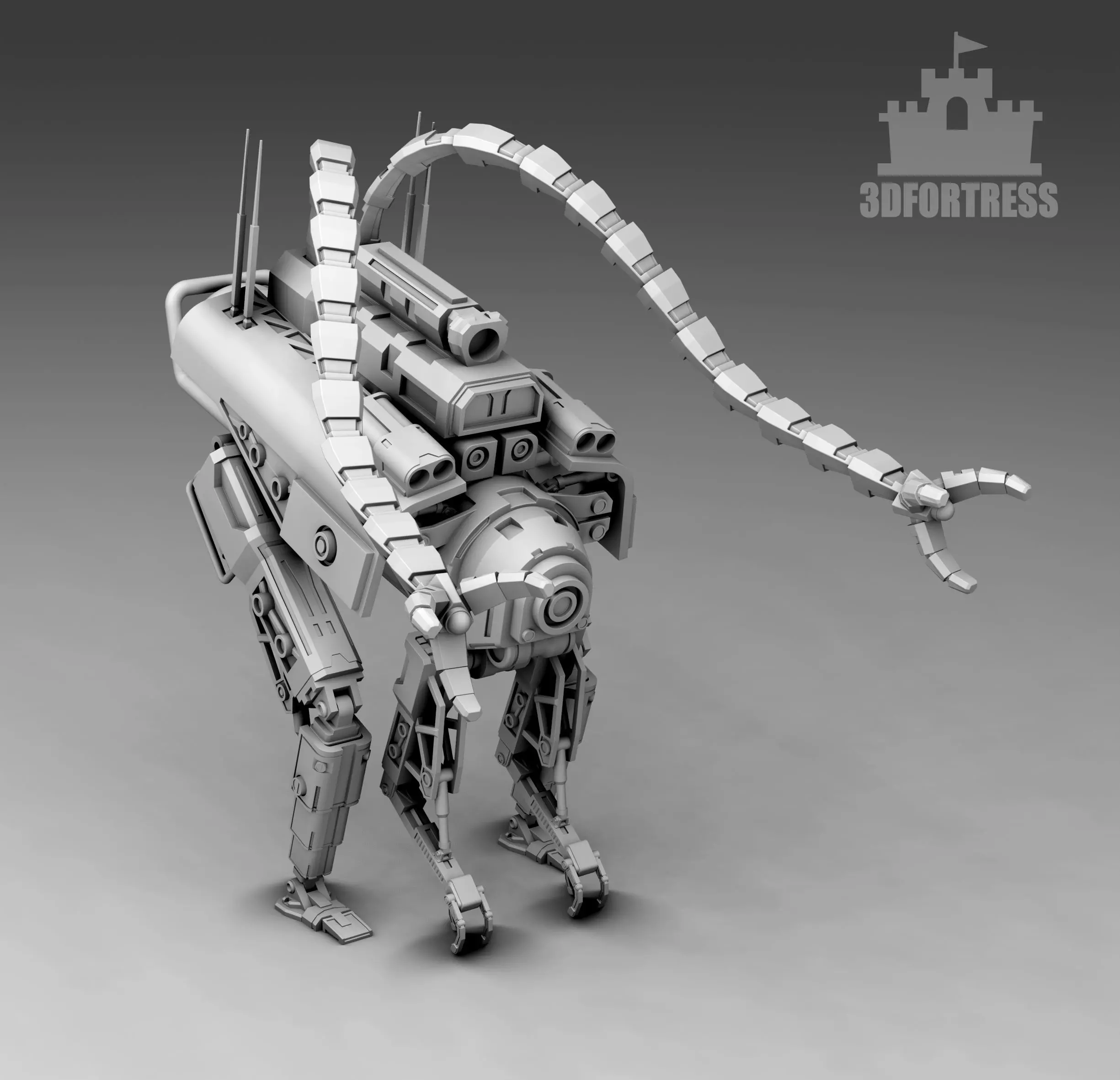  The grabbing robot 3D print model_0