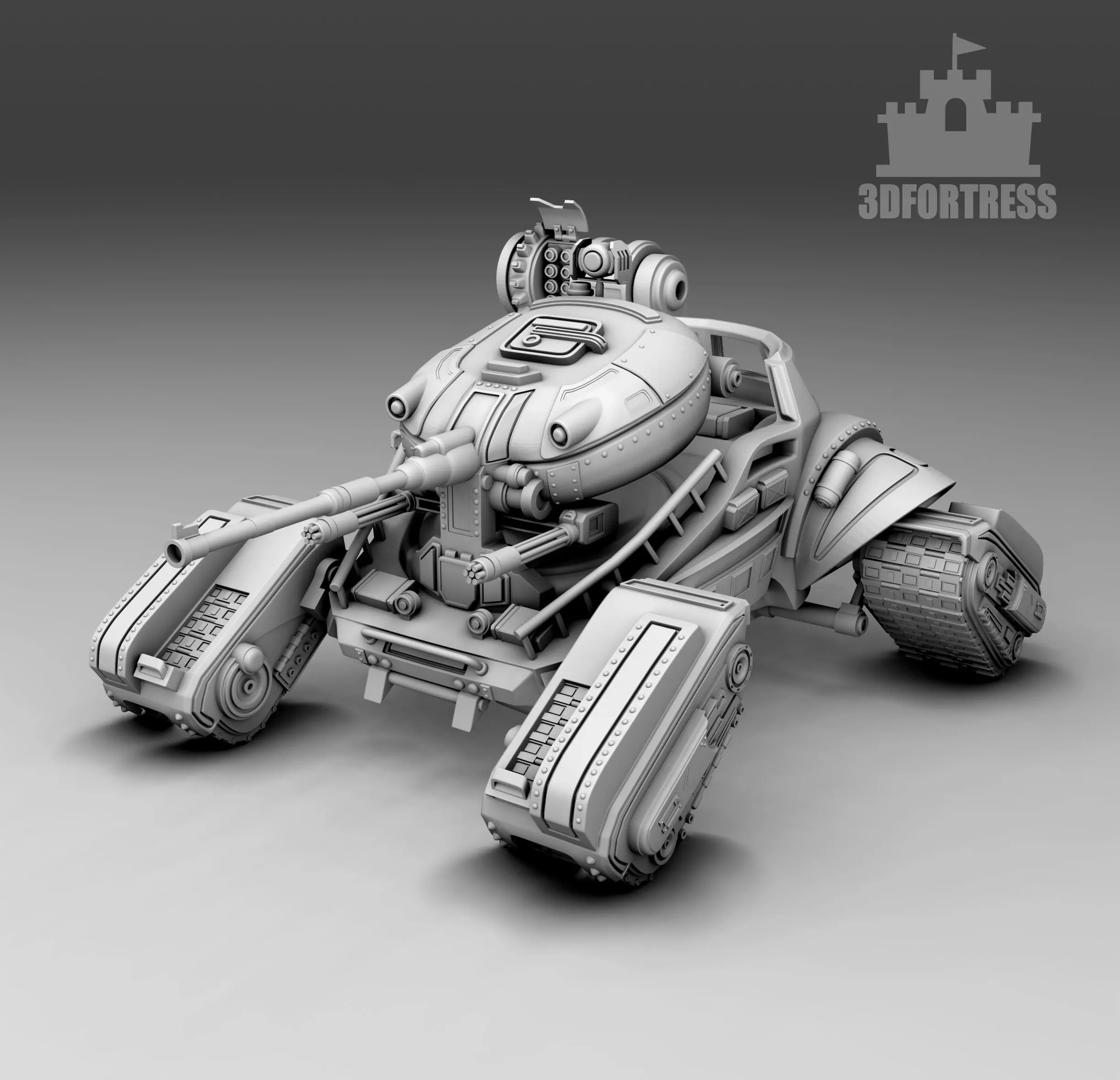  Robot Tank 3D print model_0