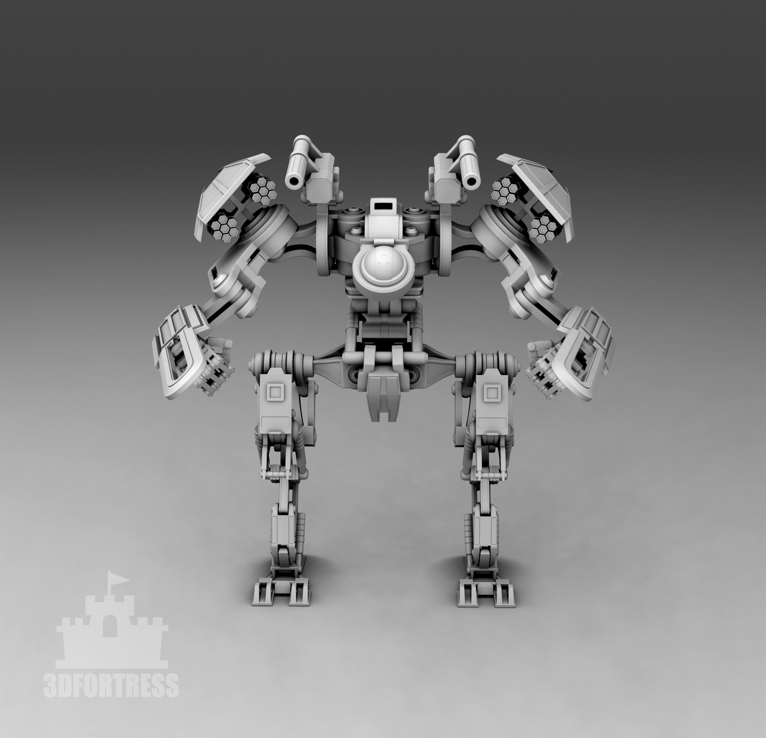 The predator robot 3D print model_2