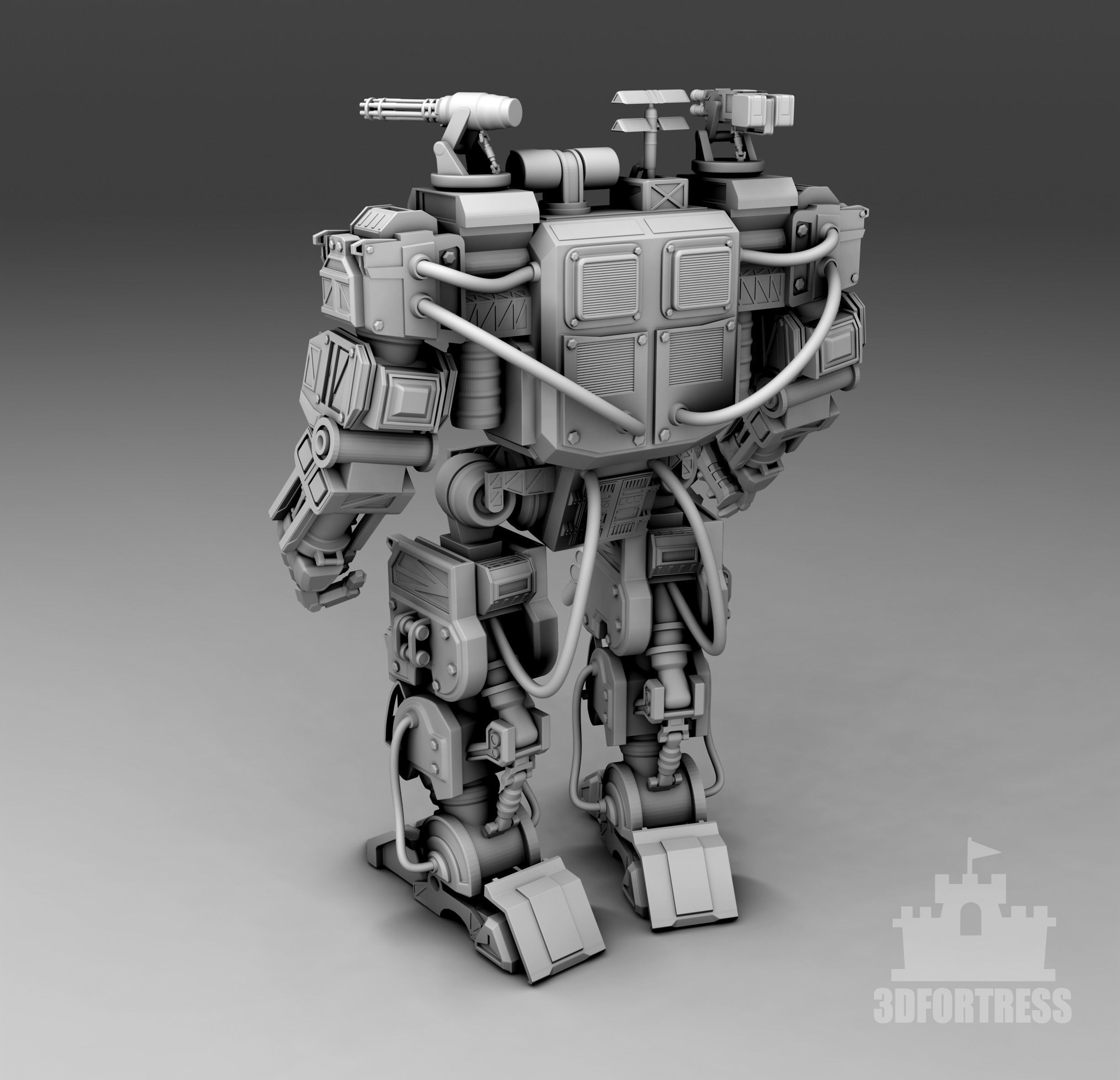  Robot delta 3D print model_1