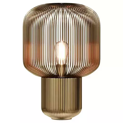 Oval Glass Table Lamp