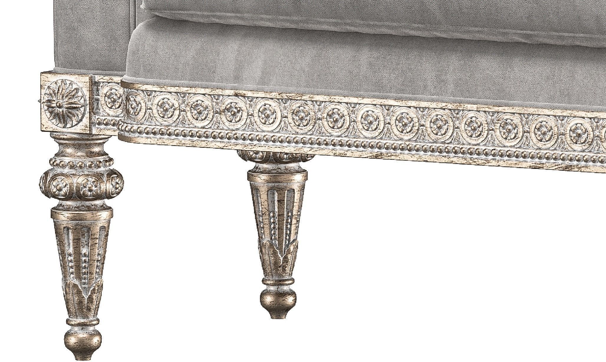 theodore alexander fontenay bench and pouf 3D model_7