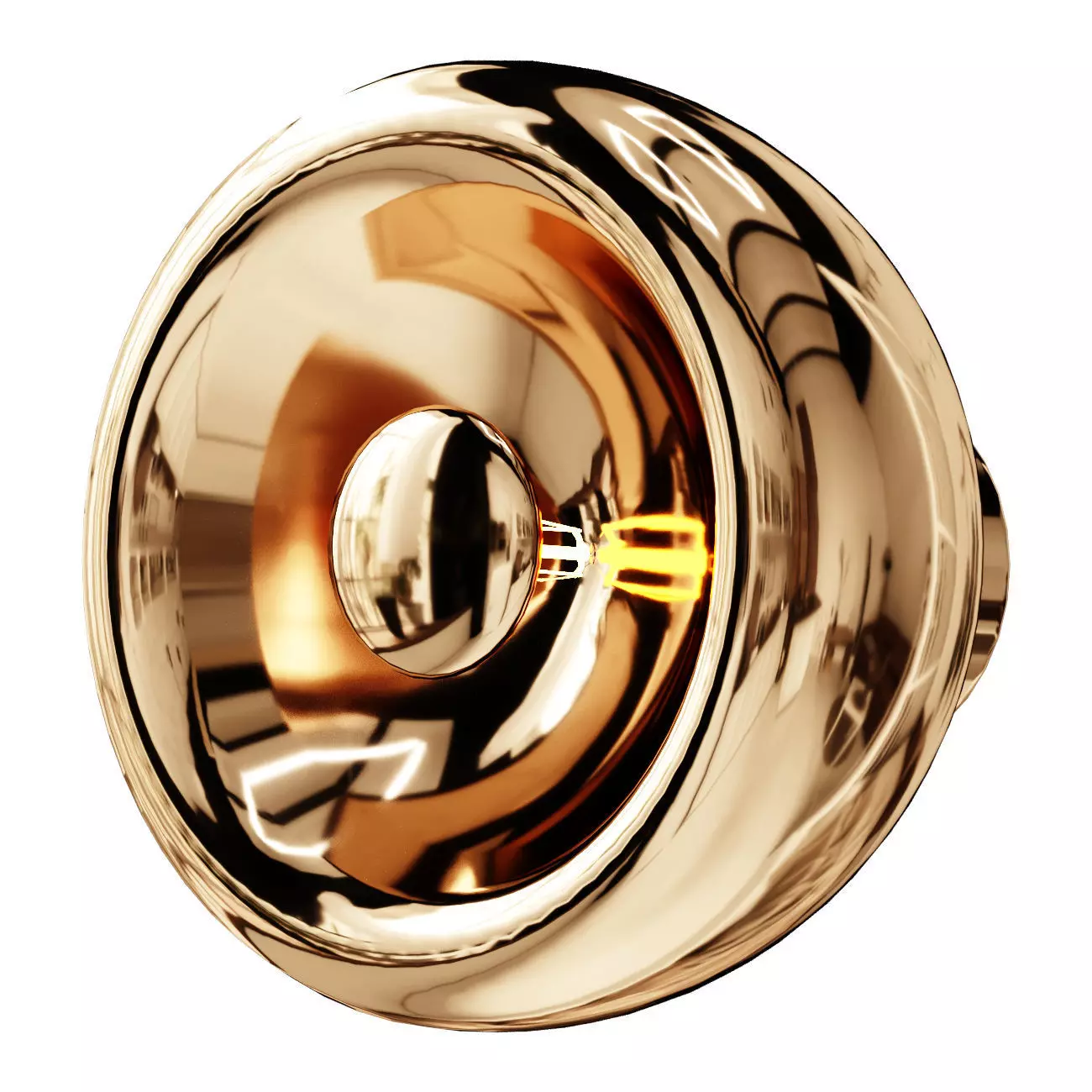 Wall lamp Delight Collection Anodine 80 brass 3D model